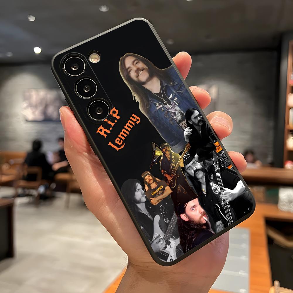 Чехол для телефона S-Singer L-Lemmy-Kilmister для Samsung A56 A36 A26 A16 A15 A25 A35 A55 A14 A34 A24 A54 Черный Мягкий