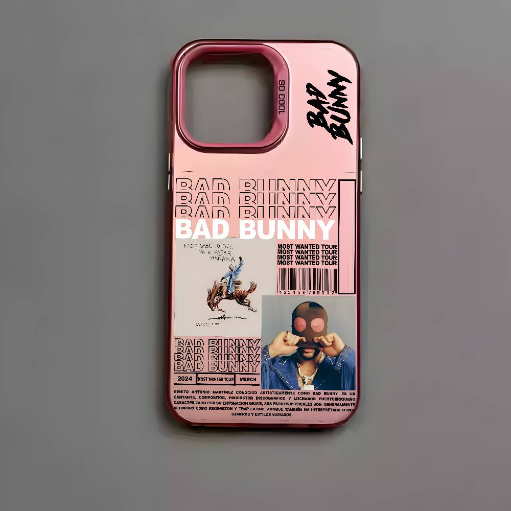 B-Bad Bunny Art Album Phone Case For iPhone 17 16e 16 15 14 13 12 11 mini Pro Max X XR XSMAX 8 7 Air Plus Anti Fall Matte Cover