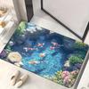 3D Ковер-иллюзия подводной пещеры Синий океан Маленький коврик Нескользящий Напольный коврик для детской комнаты, ванной комнаты, спальни, гостиной