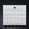 KOTiK 2024 New White Simulated Pearl Earrings Set For Women Big Small Ball Stud Ear Wedding Jewelry Brincos Bijoux