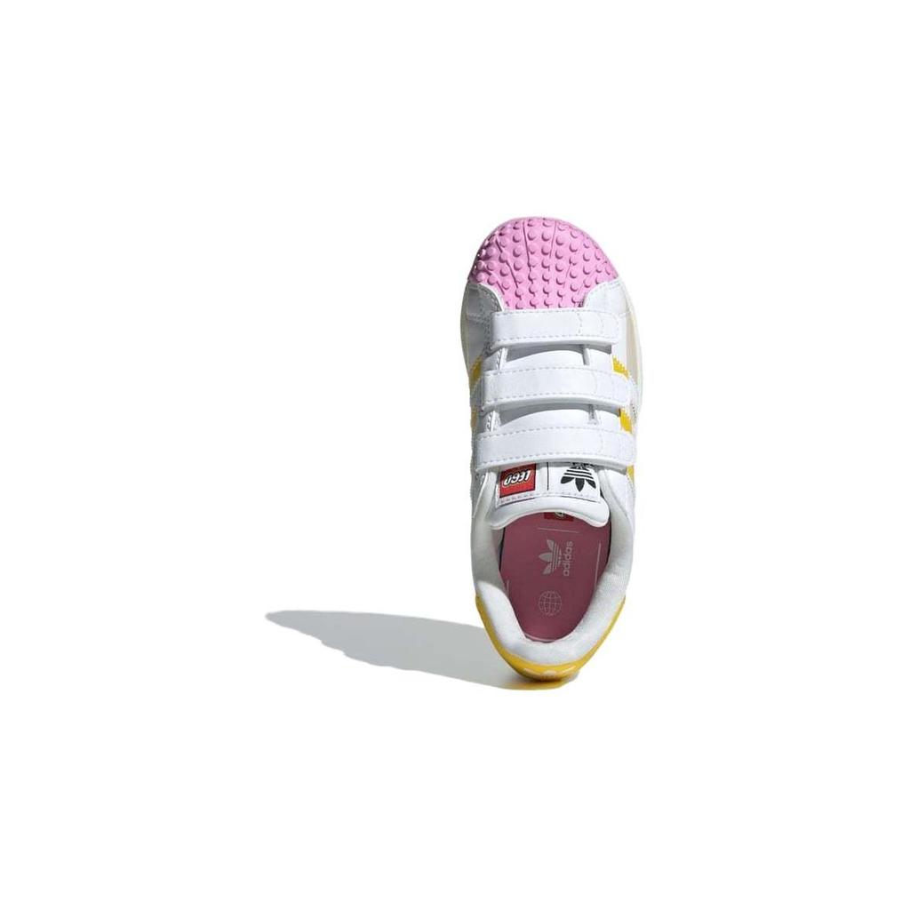 LEGO X Adidas Superstar CF C I Love Lego - Pink Kids Sneakers White Cloud-White Yellow IF2910