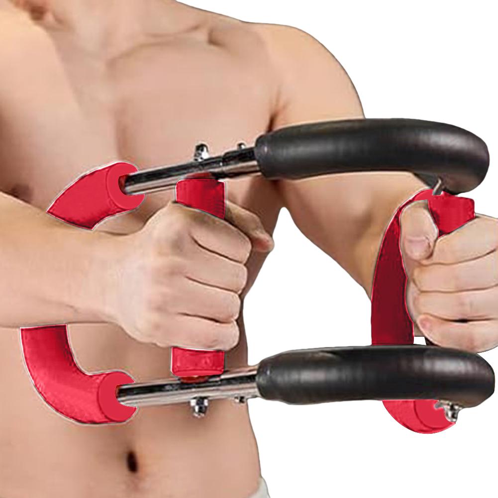 Twister Arm Trainer Adjustable Chest Workout Equipment Detachable U-Shaped Arm Trainer with Hairband Portable Power Twister Bar