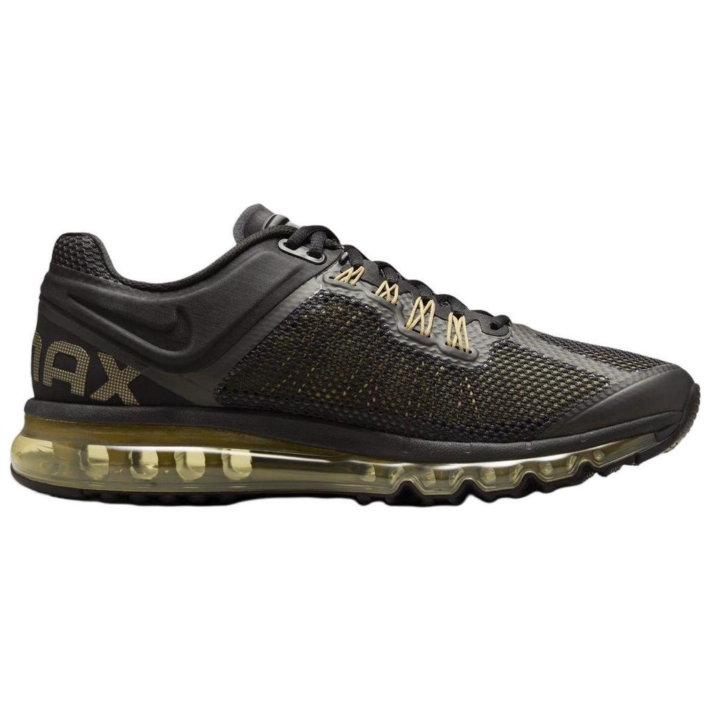 Nike Air Max 2013 Black Flat Gold Unisex Sneakers Metallic-Gold HQ1927-001