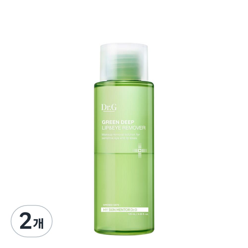 Dr.G Green Deep Lip & Eye Remover, 120 мл, 2 шт.