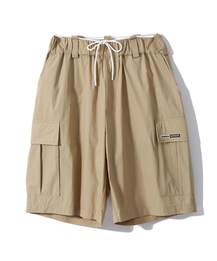 GARDEN EXPRESS Utility Cargo Bermuda Shorts (Beige)