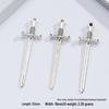 Европейский и американский кулон в виде длинного меча из цинкового сплава 53*16 мм для украшений, одежды, сумок, обуви и шляп.