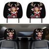 2pcs Universal Christmas Car Headrest Cover  Ideal for Road Trips, Pickin