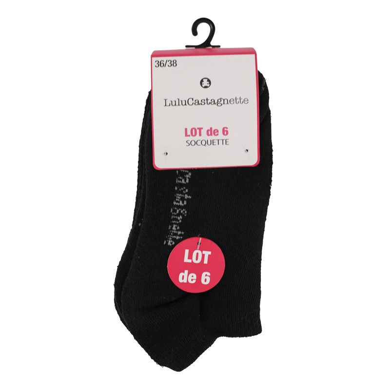 Pack of 6 Pepita Socks T 36/38 - 39/41 Woman LULU CASTAGNETTE