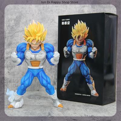 Фигурка Гоку в форме Супер Сайяна из аниме Dragon Ball, 25 см, модель для коллекционирования, украшение для рабочего стола, игрушка, подарок.