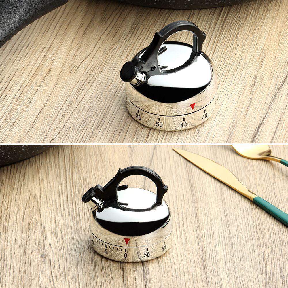 Mechanical Teapot Shaped Baking Assistant Kitchen Timer Kitchen Tool Counting Tools Timer Clock