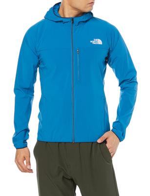Толстовка North Mountain Soft Shell с капюшоном, водоотталкивающая, легкая, Banff Blue S [The Face], мужская