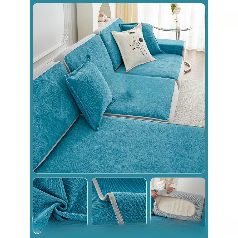 Комбинированная диванная подушка из синели, универсальный чехол для дивана Four Seasons, универсальный универсальный чехол, нескользящий тканевый чехол