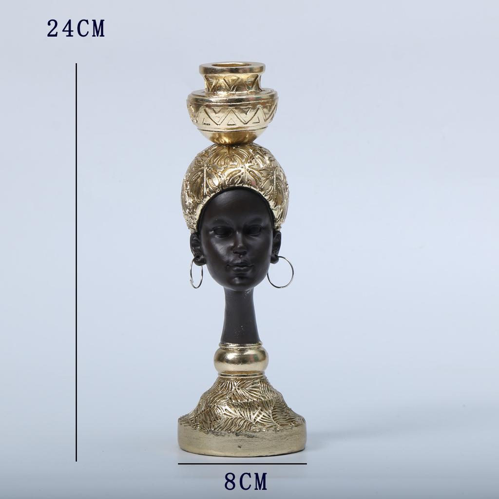 Африканская леди фигурка смола женские фигурки черная фигура статуэтки студия йоги дом офис настольное украшение интерьерные украшения