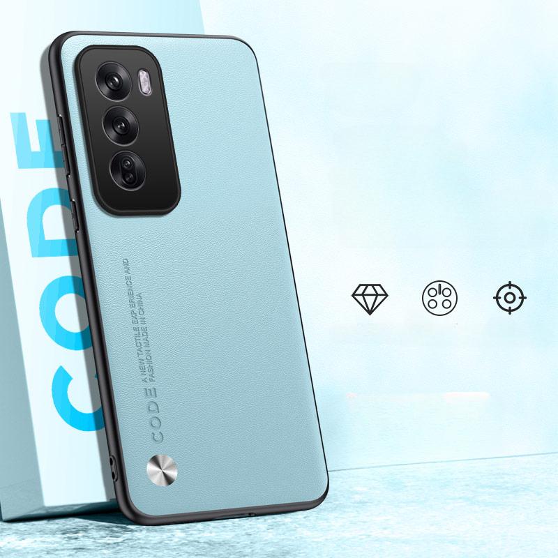 Для OPPO Reno 12 Pro Reno12 5G обычная кожаная силиконовая задняя крышка для телефона Reno 12pro противоударный защитный бампер для камеры