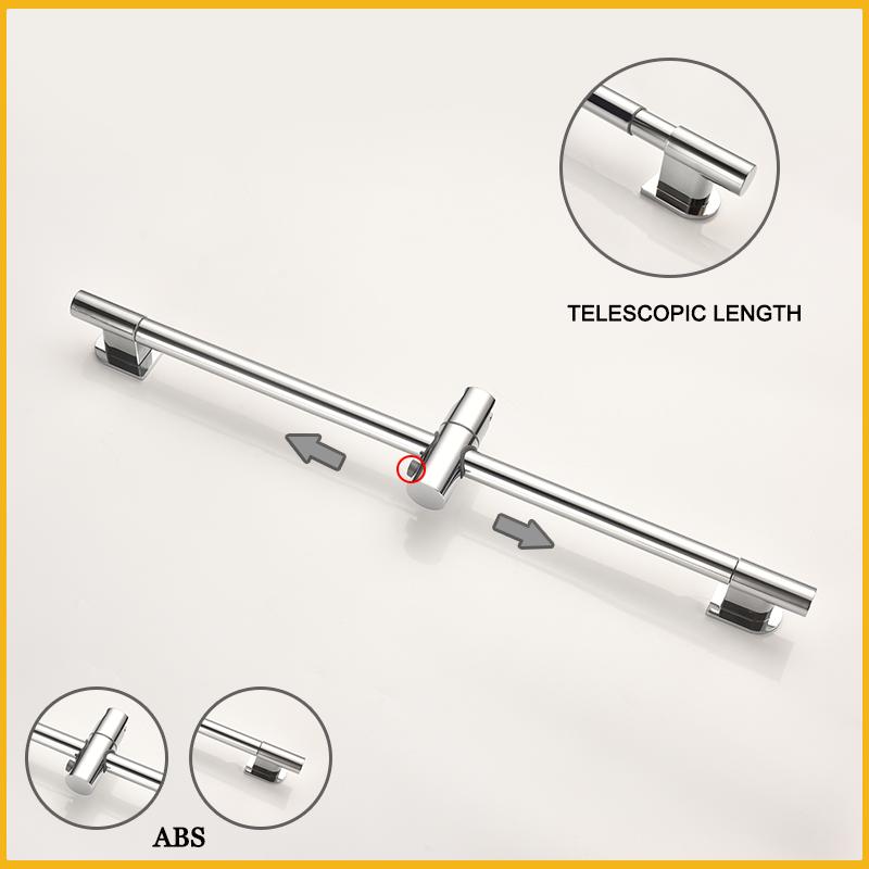 Хромированный настенный регулируемый подъемный стержень с 3-функциональным ручным душем, латунный смеситель для горячей и холодной воды, душевой комплект для ванной комнаты