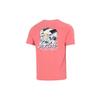 Under Armour Dopamine Seawater Pattern Sports Casual Letter Round Neck Short Sleeve T-Shirt Men Tops Pink 1361679-873