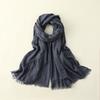 Solid Color Cotton Linen Scarf for Women Lady Literature Anti-sunburn Long Tassel Scarves Autumn Soft Gauze Wrap Shawls New