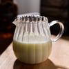 300/550ml Japanese Striped Glass Tea Pitcher With Handle Washable Coffee Milk Cup Milk Creamer Jug Container Kitchen Drinkware