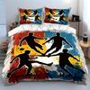 Soccer players with balls. Bedding sets Duvet cover sets Duvet covers Pillowcases(1 * Duvet Cover 2 * Pillowcases, without duvet insert)