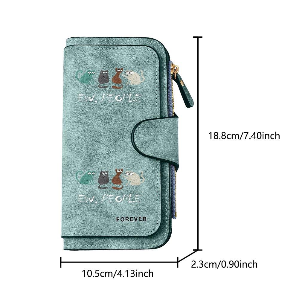 Unique cartoon cat men's large capacity wallet with business card slot and cash pocket suitable for formal occasions and office use perfect gift for