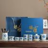 Zhuchuang Jingpin Ru Kiln Entwined Lotus Tea Set