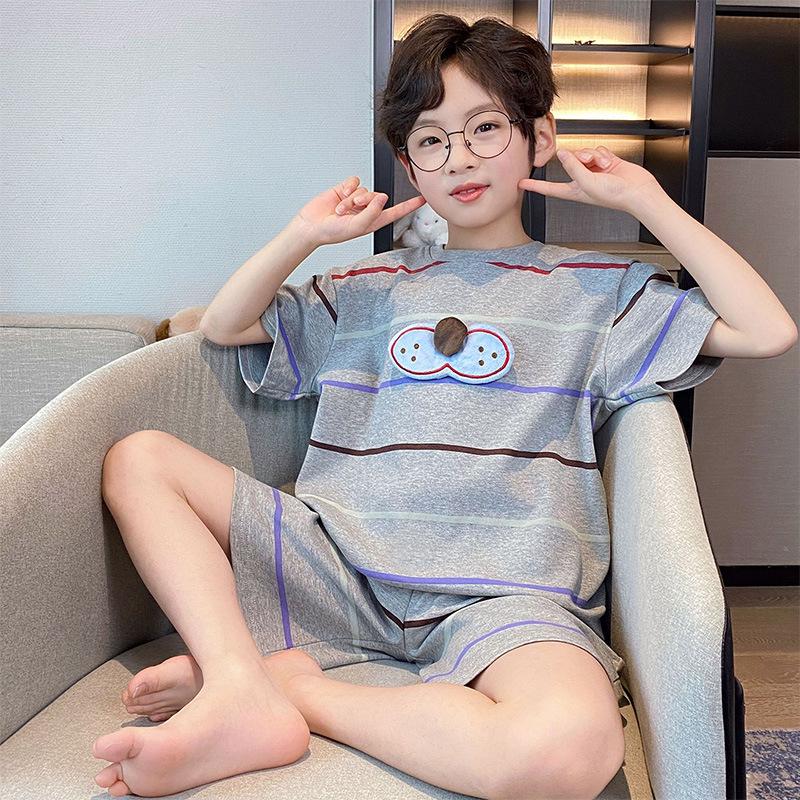 Astronaut Boys Summer Pajama Set - Short Sleeve & Pants for Kids & Teens