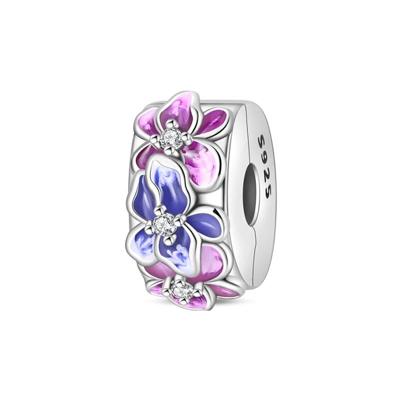 Весенний медный Цвет Сакура Бабочка Цветы Шарм Бусины Шармы Бусины Шармы Совместимы С 3мм Оригинальными Браслетами Тонкий Сделай Сам Ювелирные Изделия Рождение