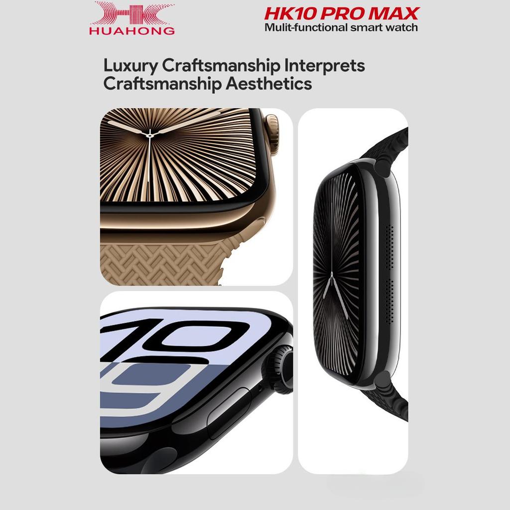 HK10 Pro Max 2,02 дюйма AMOLED Смарт-часы Мужские Женские Компас ChatGPT 2.0 Гравитационное зондирование 3D Меню Альбом Обновление Смарт-часов HK9