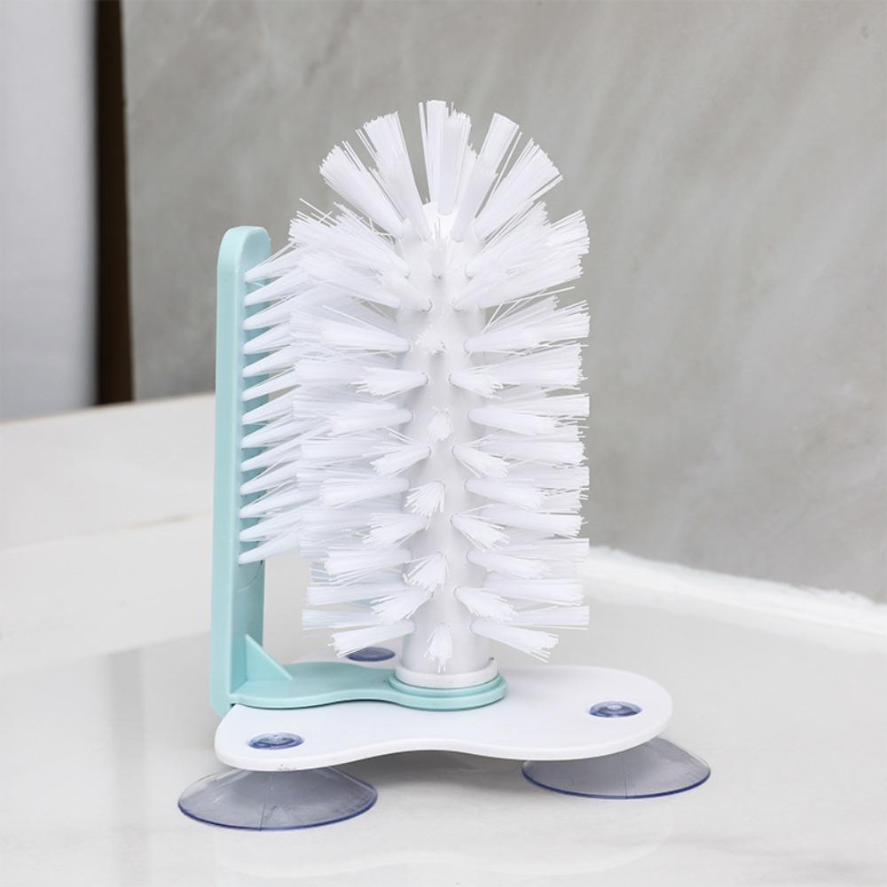 Detachable Sucker Cup Brush 2 In 1 Water Bottles Cleaner Durable Cup Scrubber Wine Glass