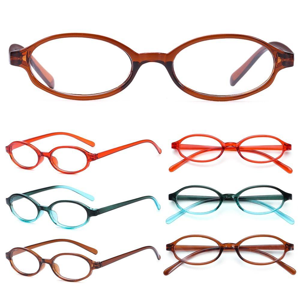 INS Style Japan Spicy Girl Glasses Frame Small Oval Frame Decorative Computer Glasses for Women