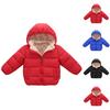 Kids' Pocket Coat - Solid Color Short Cotton Jacket