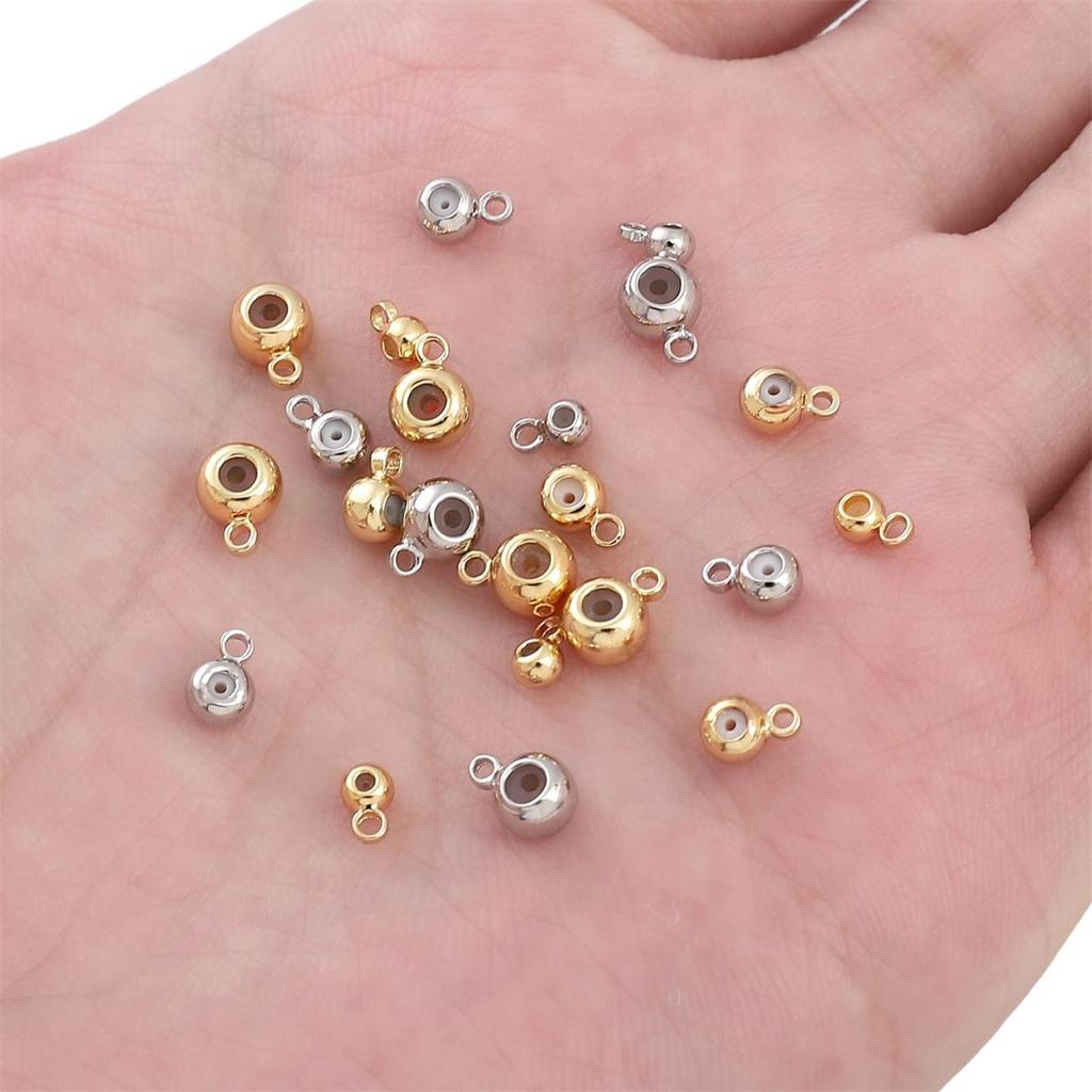 Copper Suspended Silicone Beads For DIY Jewelry Making Craft Accessories
