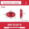 Алюминиевый сплав Ручная затяжка Рифленая ступенчатая гайка (M3-M10)