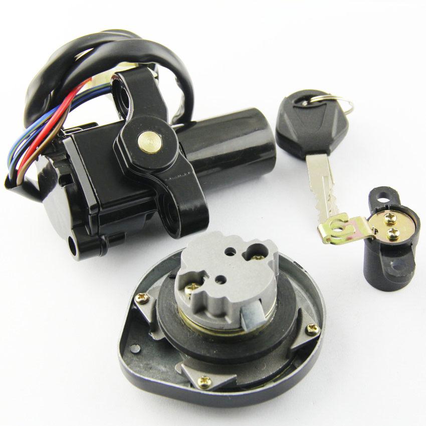 Motorcycle Ignition Switch Kit Assembly Fuel Gas Cap Tank Cover With 2 Keys For Yamaha XT660 XT660R XT660X 2004 2005 - 2011/2014