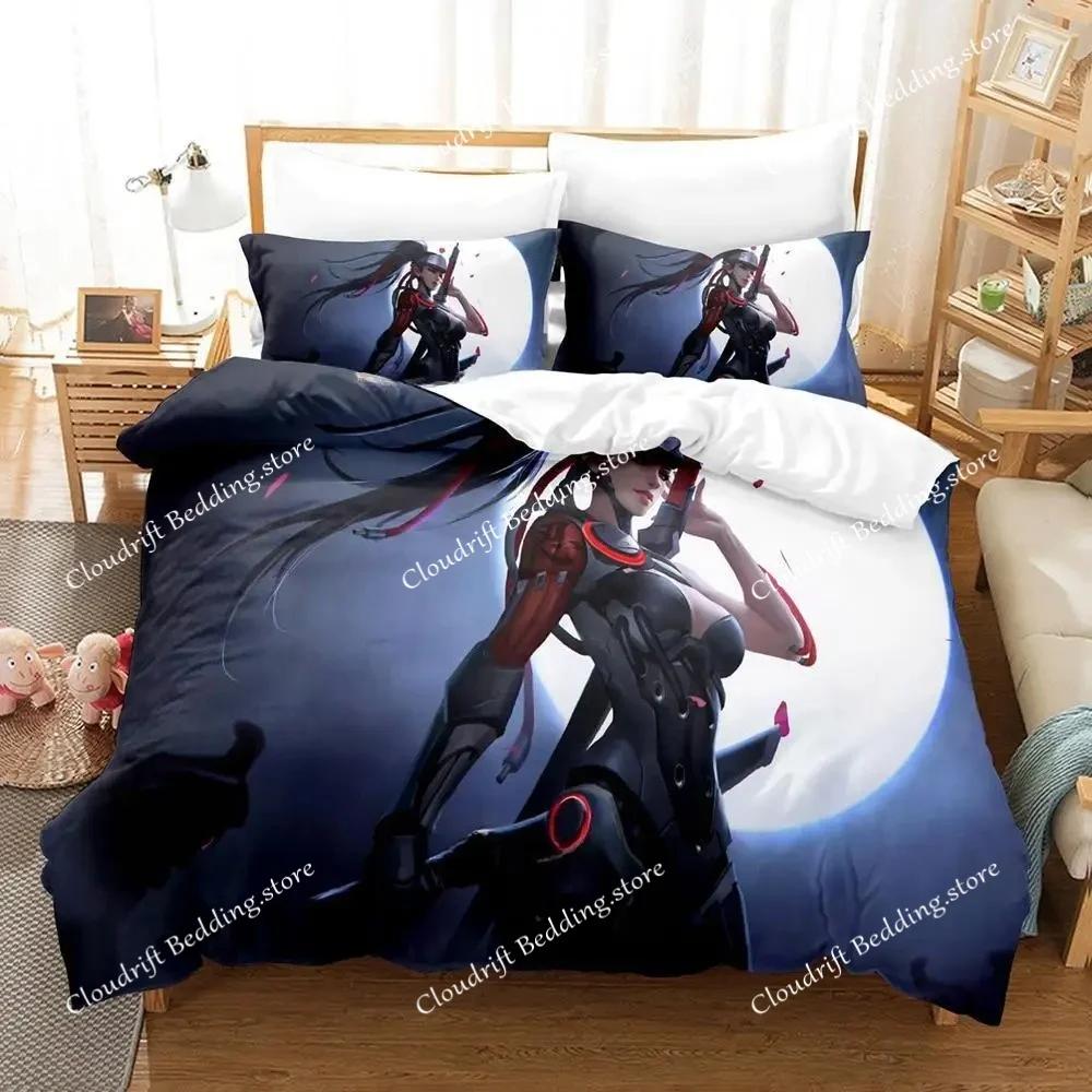 Новый Игровой Набор Постельного Белья Overwatch Genji Односпальный Двуспальный Полный Queen King Размер Набор Постельного Белья для Взрослых Детей Спальни Комплекты с Пододеяльником Домашний Текстиль02