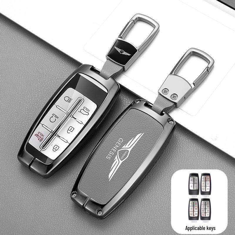 Genesis Car Key Cover for GV70, G80, GV80, G90 - Metal Protective Shell