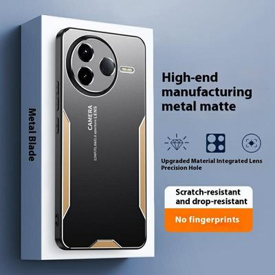 Для Xiaomi Poco F7 Pro 5G/Redmi K80 5G Чехол для телефона Алюминиевый сплав ТПУ ПК Задняя крышка