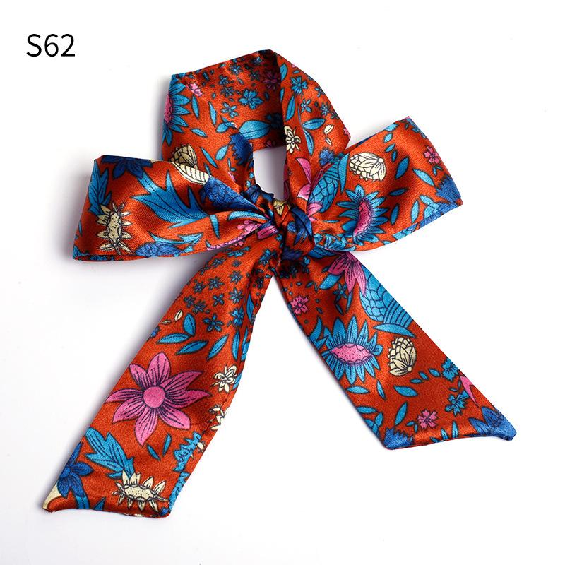 Шелковый шарф, завязанный сумочкой, завязанный бант для волос, длинная повязка на голову, серпантин, маленький шелковый шарф, подарочная коробка, подарочный ремешок