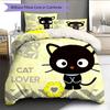 Chococat Pattern Bedding Quilt Set  Home Decoration  Gift (1 * duvet cover + 2 * pillowcase  without core)