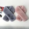 Faux Fur Rex Rabbit Fur Scarf Women Double-sided Velvet Padded Warm Whole Leather Scarf Collar Joker Winter Imitation Fur Seto Rabbit Fur Collar.