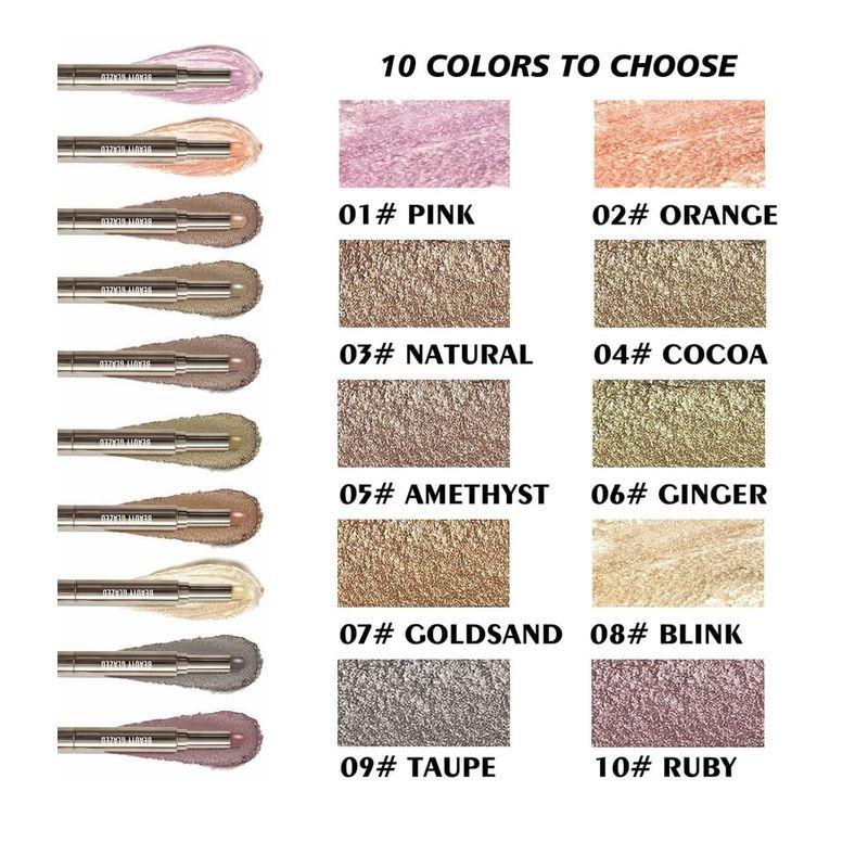 BEAUTY GLAZED - 2 в 1 Двусторонний стик для теней + растушевка - 10 цветов