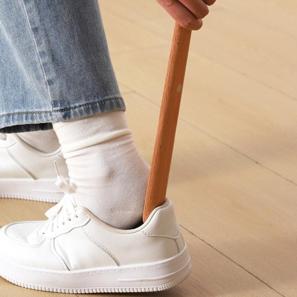 30/55 см Магнитный рожок для обуви с деревянной ручкой Ленивый рожок для обуви для пожилых людей, беременных женщин