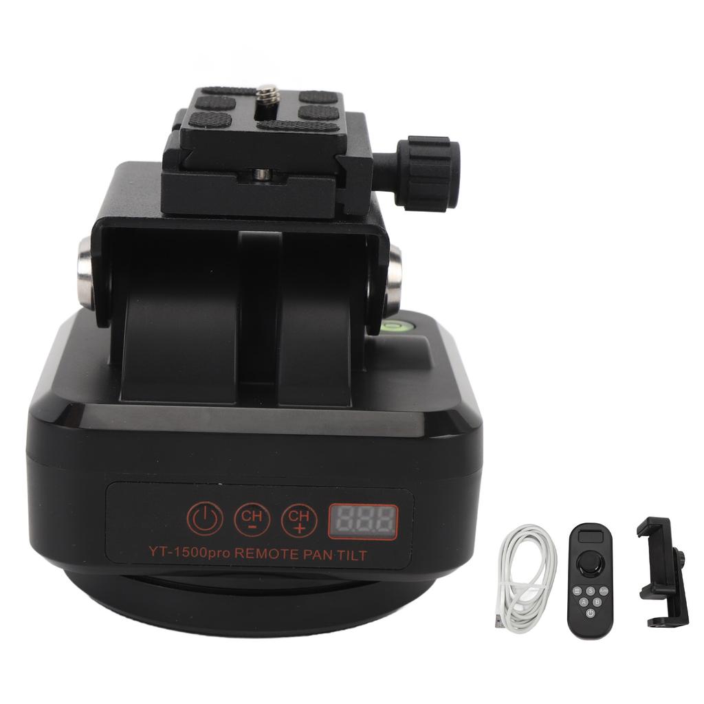 YT 1500pro Головка с дистанционным управлением, панорамная головка с моторизованным вращением на 360 градусов для смартфонов, зеркальных камер