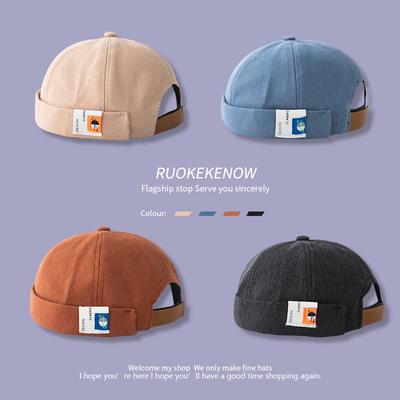 Унисекс шляпа моряка без полей в стиле ретро - коллекция весна/лето