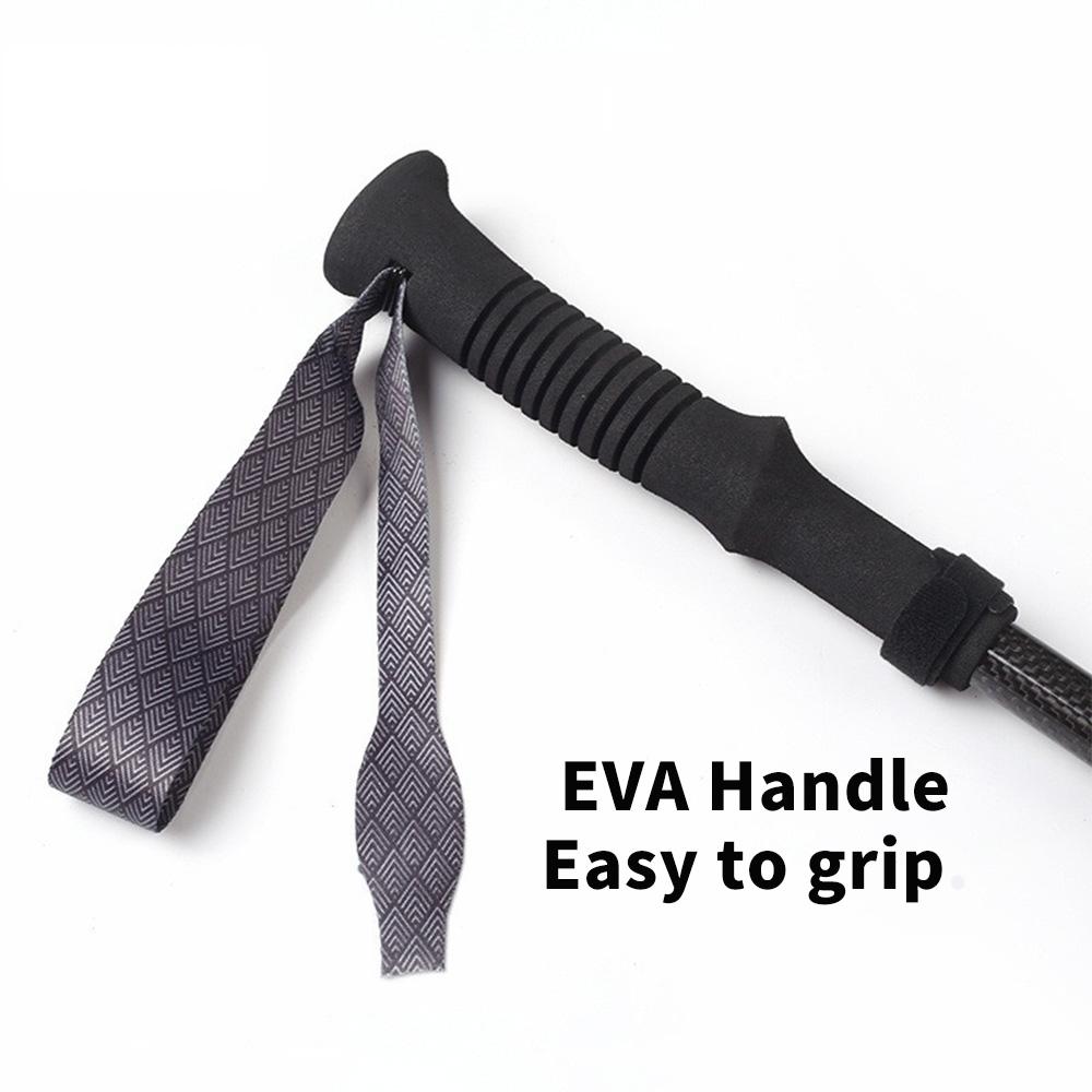 Треккинговые палки, 2 шт., складные телескопические палки из углеродного волокна, легкие прогулочные палки, альпинистская палка