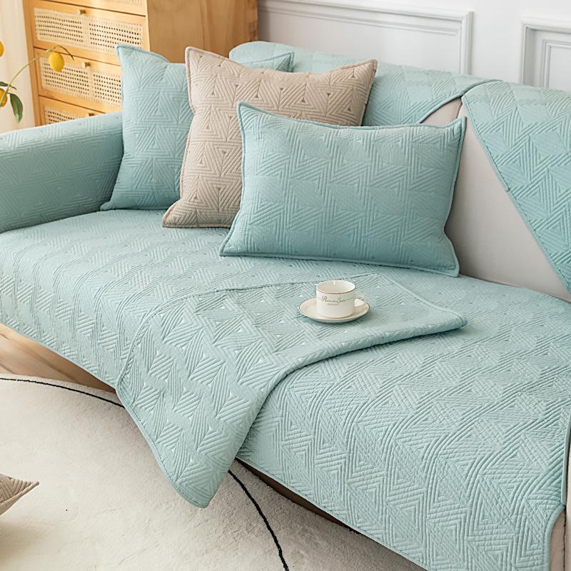 Всесезонная универсальная противоскользящая подушка для дивана Nordic Simple Seat Cushion Современный однотонный летний кожаный чехол для дивана