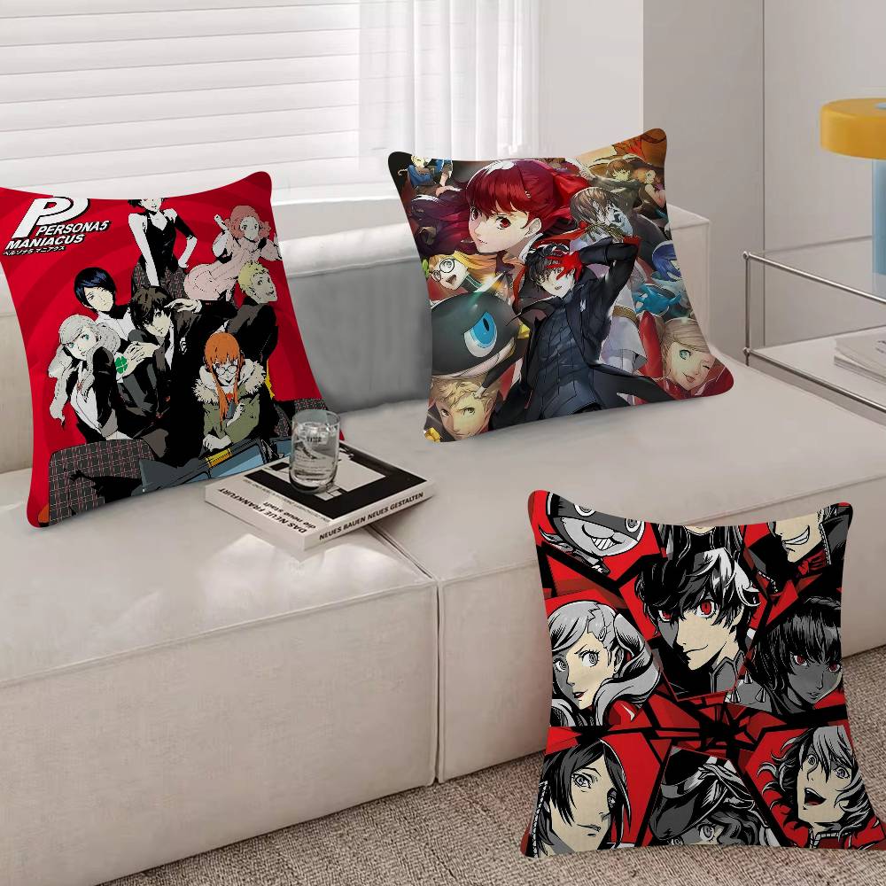Game PPersonas 5 Personalized Pillow Dust Cover Bedroom Kids Party Decoration Pillowcase Birthday Children Gift