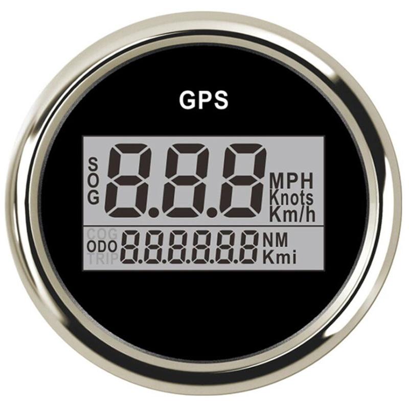 Cars / Boat 52mm GPS Speedometers Sog 0-999Km/h Knots Mph Show Digital Speed Mileometers Odometers with Antenna 9-32v Voltage
