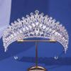 Свадебная Корона Головной Убор Барокко Винтаж Принцесса Королева Кристалл Тиара Для Женщин Свадебная Корона Платье Для Волос Аксессуары Ювелирные Изделия