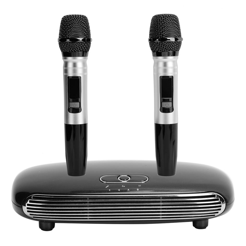 K8 Fibre Coaxial Wireless Bluetooth 5.0 Home Mic Echo Mixing System Microphone with Karaoke BoxUK